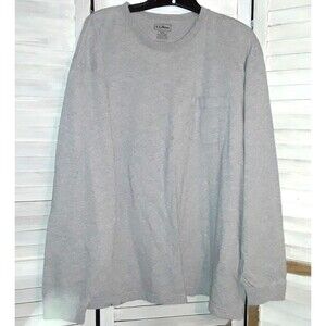 LL Bean Men's Tee Size XXL Long Sleeve Base Layer Stained